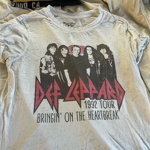 Large band t shirt  please see the photos for texture of shirt used t shirt